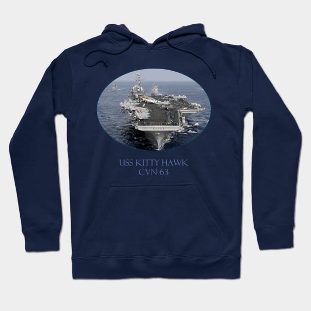 USS Kitty Hawk  CVN-63 Hoodie by Naves